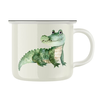 Keramický retro hrnek "Krokodýl"