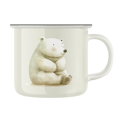 Keramický retro hrnek "Lední medvěd"