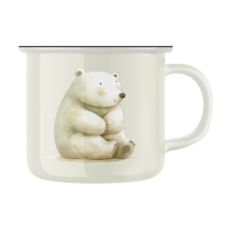 Keramický retro hrnek "Lední medvěd"
