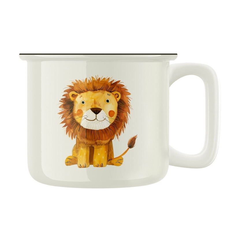 Keramický retro hrnek "Lvíček"