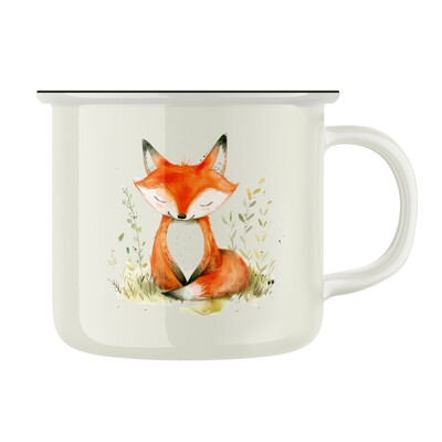 Keramický retro hrnek "Liška"