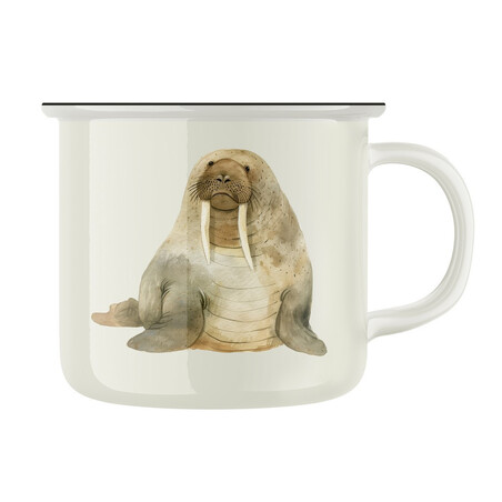 Keramický retro hrnek "Mrož"