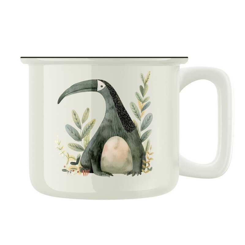 Keramický retro hrnek "Mravenečník"