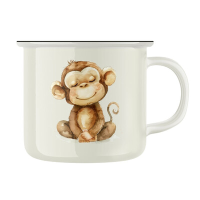 Keramický retro hrnek "Opice"