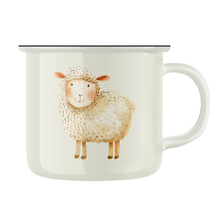 Keramický retro hrnek "Ovečka"