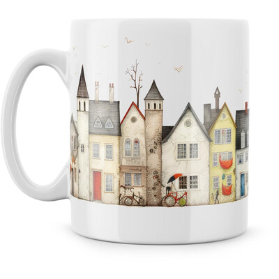 Hrnek "Městečko naivní umění"