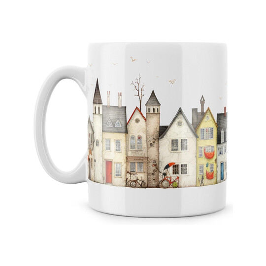 Hrnek "Městečko naivní umění"