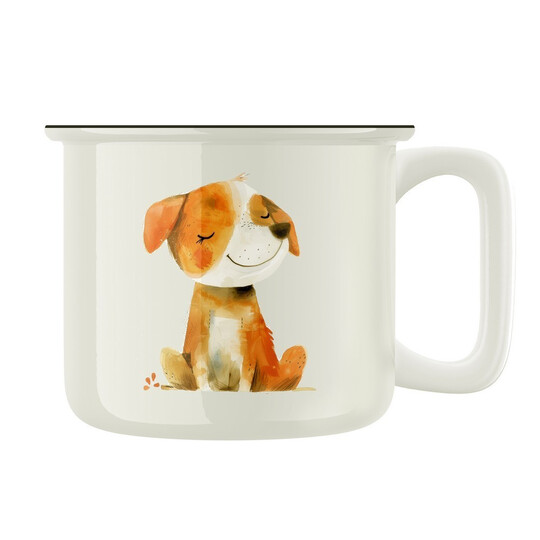 Keramický retro hrnek "Pejsek"