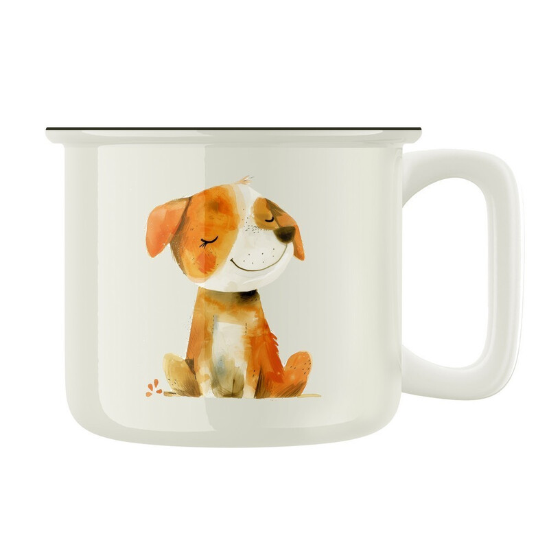 Keramický retro hrnek "Pejsek"