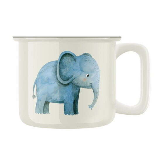 Keramický retro hrnek "Slon"