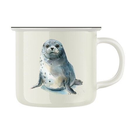 Keramický retro hrnek "Tuleň"