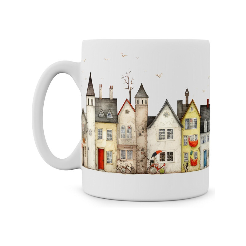 Hrnek "Městečko naivní umění"