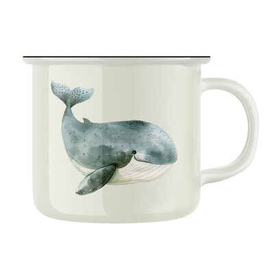 Keramický retro hrnek "Velryba"