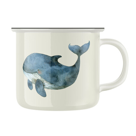 Keramický retro hrnek "Velryba"