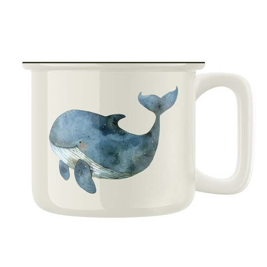 Keramický retro hrnek "Velryba"