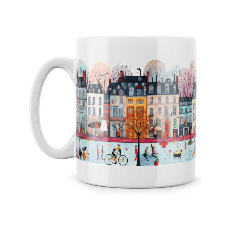 Hrnek "Městečko naivní umění"