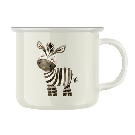 Keramický retro hrnek "Zebra"