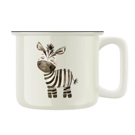 Keramický retro hrnek "Zebra"