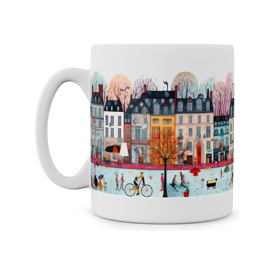 Hrnek "Městečko naivní umění"