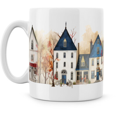 Hrnek "Městečko naivní umění"