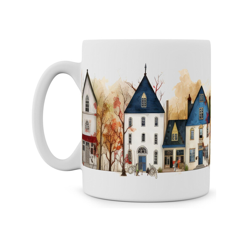 Hrnek "Městečko naivní umění"