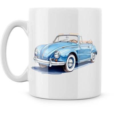 Hrnek "Modrý kabriolet"