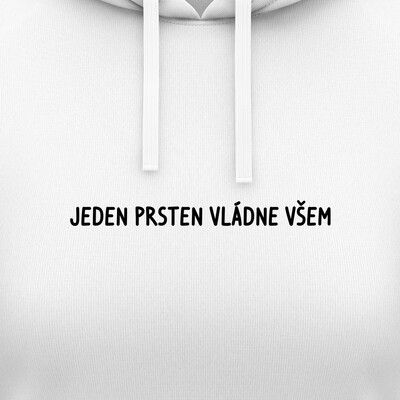 Dámské mikiny s kapucí "JEDEN PRSTEN VLÁDNE VŠEM"