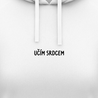 Dámské mikiny s kapucí "UČÍM SRDCEM"