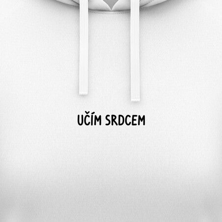 Dámské mikiny s kapucí "UČÍM SRDCEM"