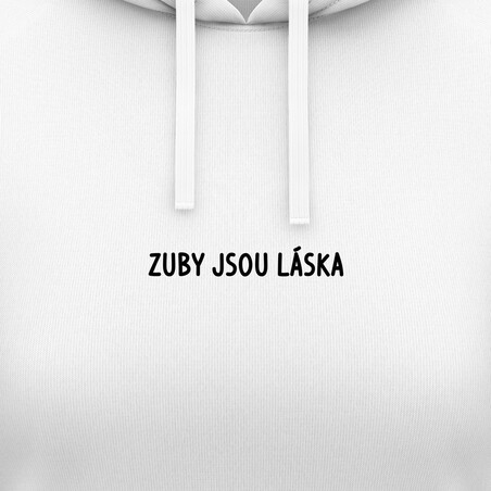 Dámské mikiny s kapucí "ZUBY JSOU LÁSKA"