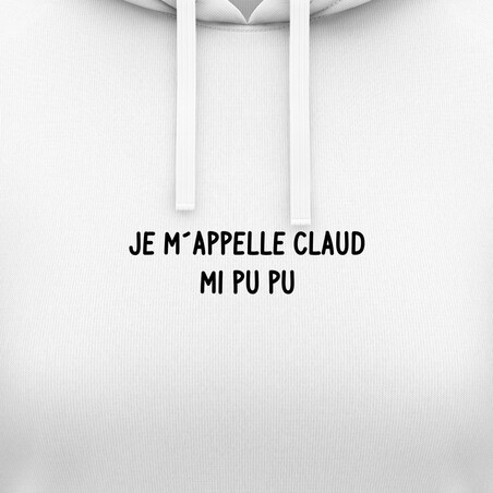 Dámské mikiny s kapucí "JE M´APPELLE CLAUD..."