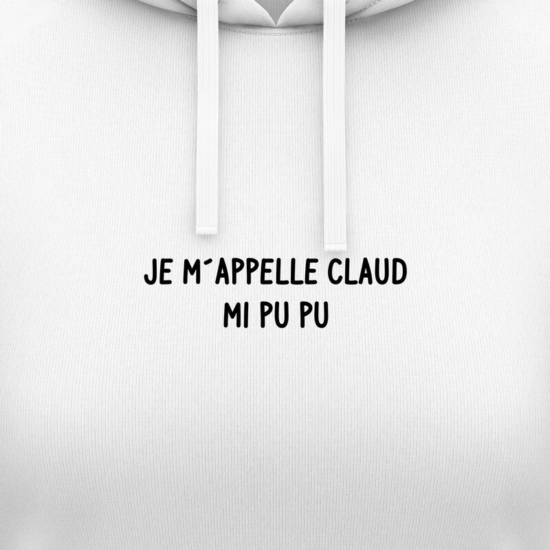 Dámské mikiny s kapucí "JE M´APPELLE CLAUD..."