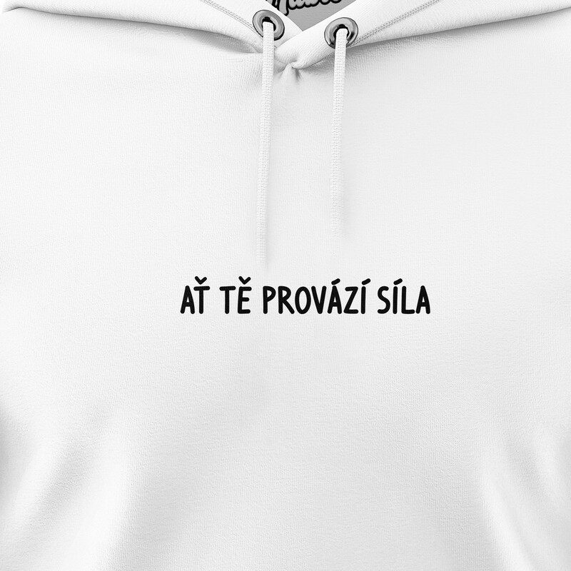 Pánské mikiny s kapucí "AŤ TĚ PROVÁZÍ SÍLA"