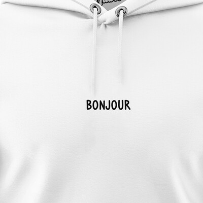 Pánské mikiny s kapucí "BONJOUR"