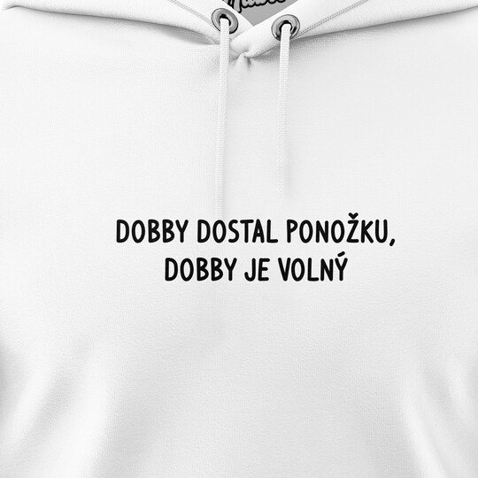 Pánské mikiny s kapucí "DOBBY DOSTAL PONOŽKU..."