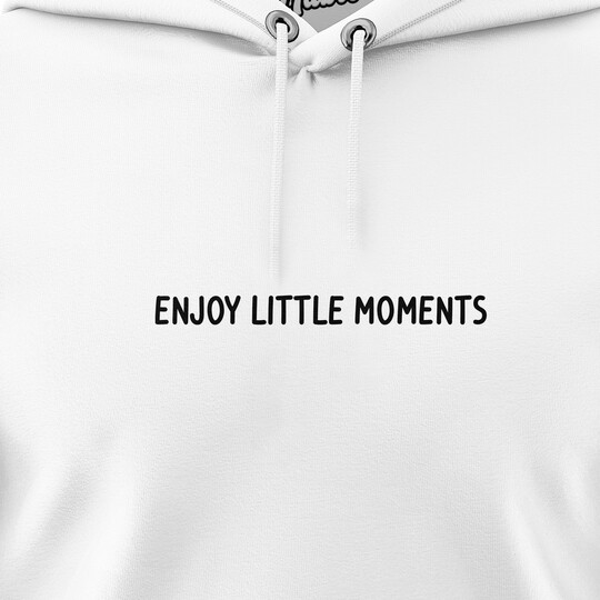Pánské mikiny s kapucí "ENJOY LITTLE MOMENTS"