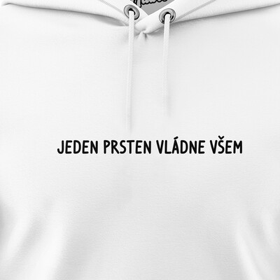 Pánské mikiny s kapucí "JEDEN PRSTEN VLÁDNE VŠEM"