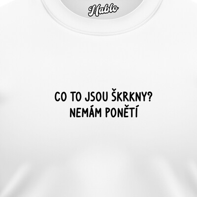 Pánské mikiny bez kapuce "CO TO JSOU ŠKRKNY?..."