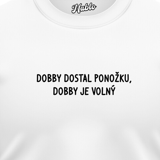 Pánské mikiny bez kapuce "DOBBY DOSTAL PONOŽKU..."