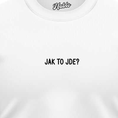 Pánské mikiny bez kapuce "JAK TO JDE?"