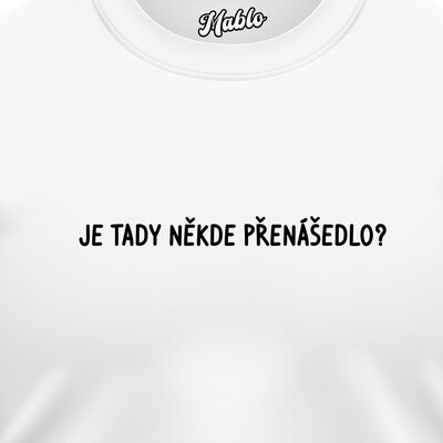 Pánské mikiny bez kapuce "JE TADY NĚKDE PŘENÁŠEDLO?"