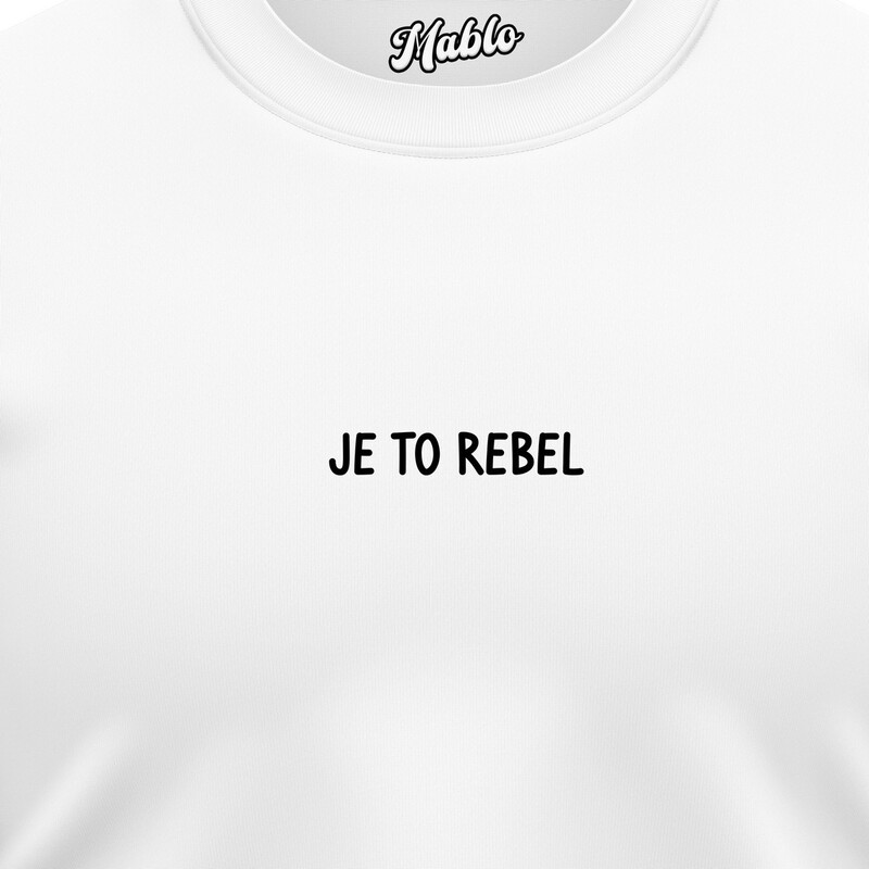 Pánské mikiny bez kapuce "JE TO REBEL"