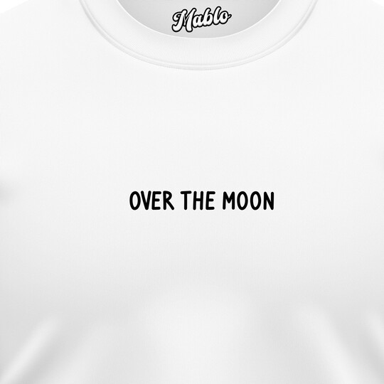 Pánské mikiny bez kapuce "OVER THE MOON"