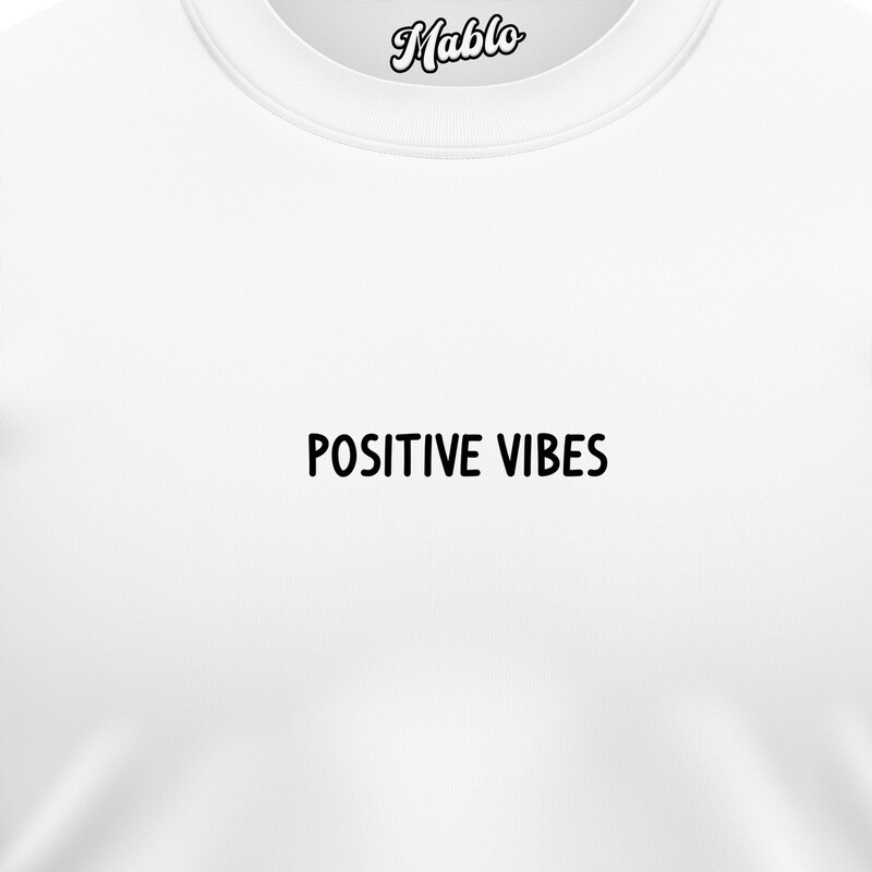 Pánské mikiny bez kapuce "POSITIVE VIBES"