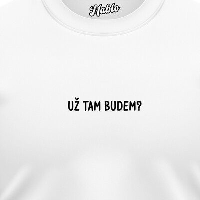 Pánské mikiny bez kapuce "UŽ TAM BUDEM?"