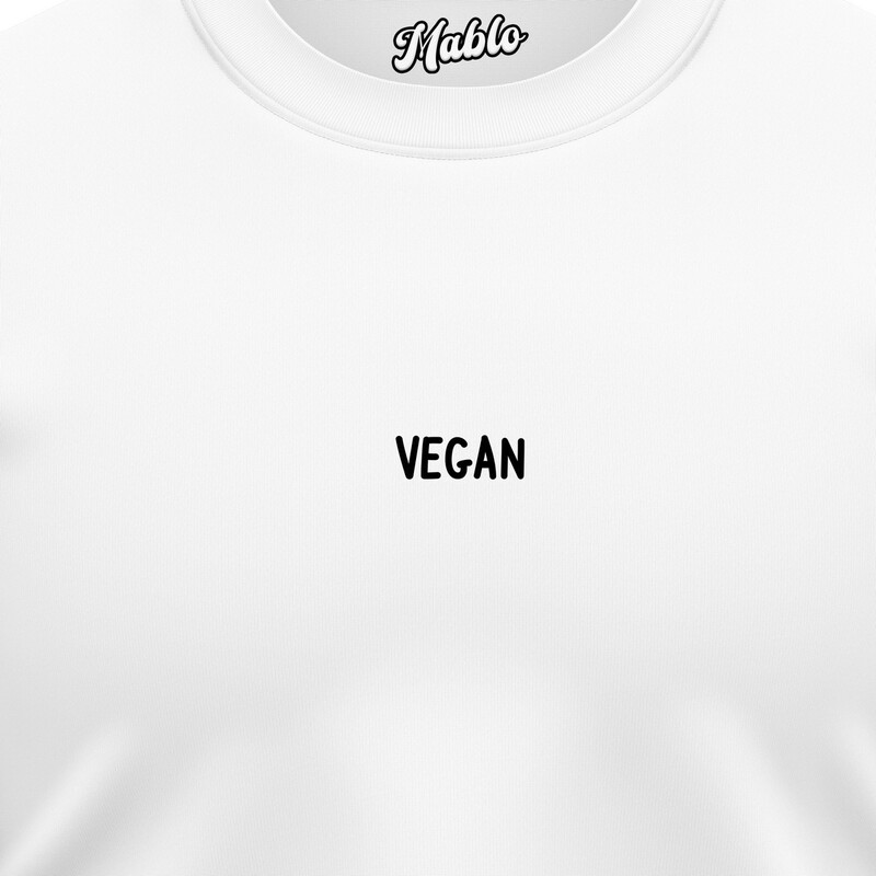 Pánské mikiny bez kapuce "VEGAN"