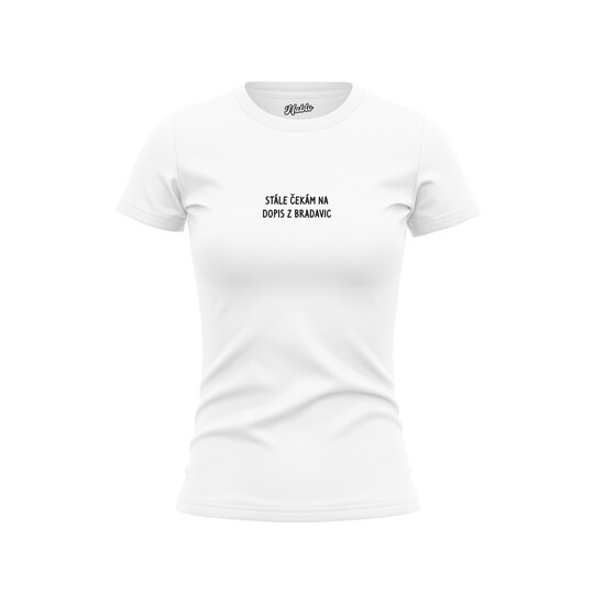 Bavlněné dívčí tričko "Stále čekám na dopis"