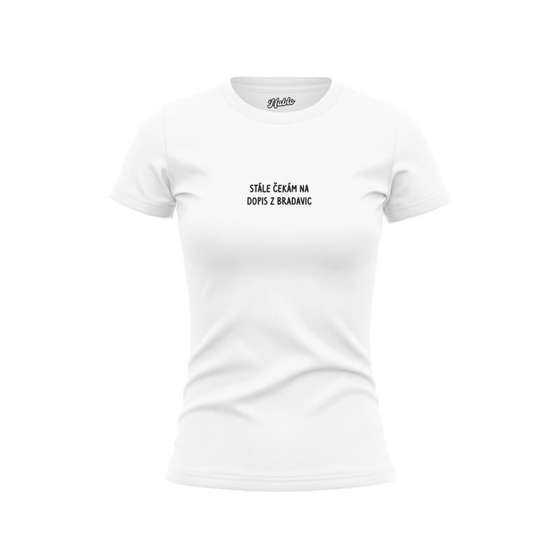 Bavlněné dívčí tričko "Stále čekám na dopis"