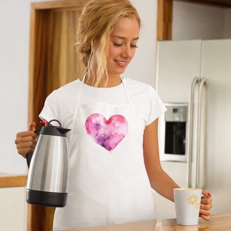 Zástěra "Růžové srdce"