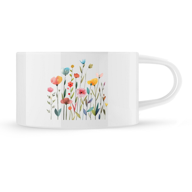 Hrnek makronka "Květiny"